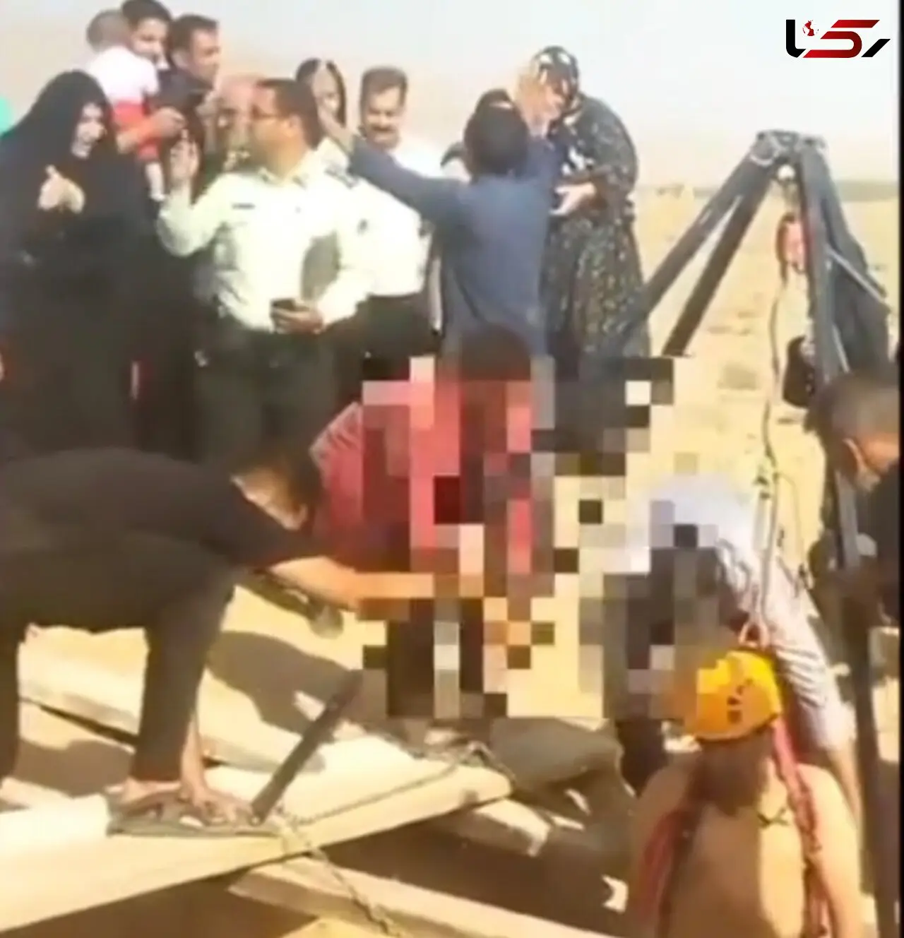 نجات معجزه آسای مرد یزدی از چاه بعد از ۸ روز+تصویر