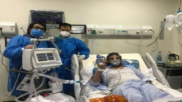 مرگ تلخ کاظم احمدی اولین مدافع سلامت طبس با کرونا + عکس