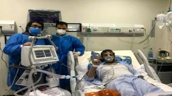 مرگ تلخ کاظم احمدی اولین مدافع سلامت طبس با کرونا + عکس