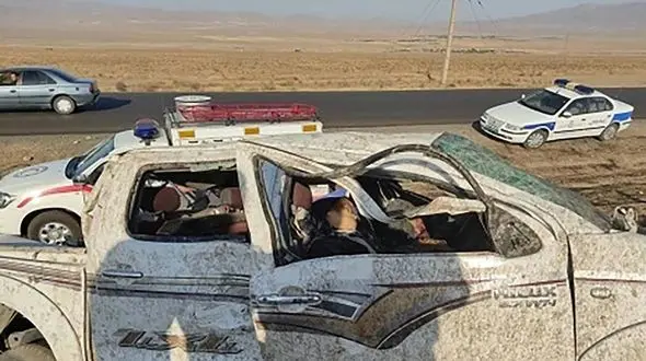 واژگونی مرگبار تویوتا در محور سلفچگان به دلیجان +تصاویر
