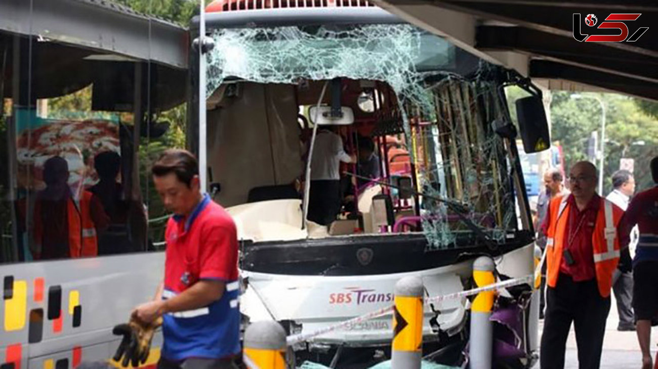 بیش از ۳۰ زخمی در حادثه برخورد اتوبوس‌ها در سنگاپور