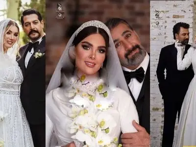 عکس هایی از سبک و سلیقه هنرمندان در انتخاب کارت عروسی شیک و لاکچری: کامران تفتی و متین ستوده، محمد نادری و الناز خانوم، آرام جعفری و بابک انصاری/ از متن انگلیسی تا فارسی