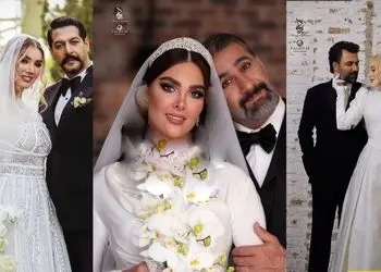 عکس هایی از سبک و سلیقه هنرمندان در انتخاب کارت عروسی شیک و لاکچری: کامران تفتی و متین ستوده، محمد نادری و الناز خانوم، آرام جعفری و بابک انصاری/ از متن انگلیسی تا فارسی