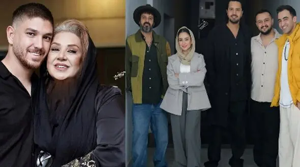 درخشش استایل شیک و مشکی دختر دردونه جان سخت، الناز حبیبی و پسرهای خوشتیپ + حضور دلگرم کننده نسرین مقانلو و پسرش
