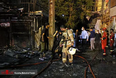 آتش‌سوزی و انفجار در کلینیک درمانی سینا اطهر