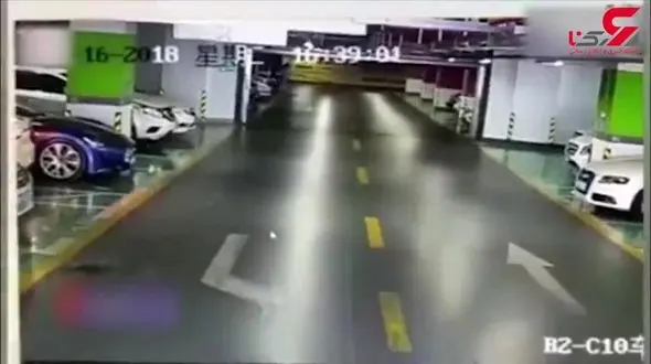 این راننده زن 3 خودروی گران‌قیمت آئودی، مازاراتی و BMW را در هم کوبید + فیلم 