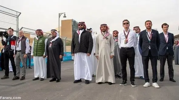 حضور جنجالی ولیعهد سعودی و یک زن در افتتاحیه "فرمول ای" + تصاویر