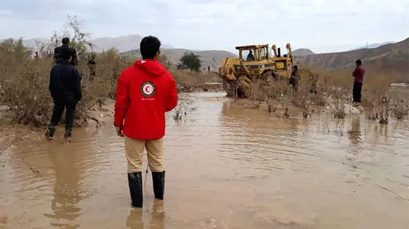 مفقود شدن یک نیروی اورژانس خوزستان در سیل
