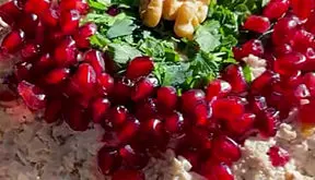 سالاد بادمجون و انار گزینه عالی برای شب یلدا و شب های سرد زمستانی / فیلم