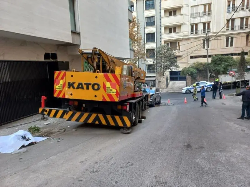 تصادف جرثقیل