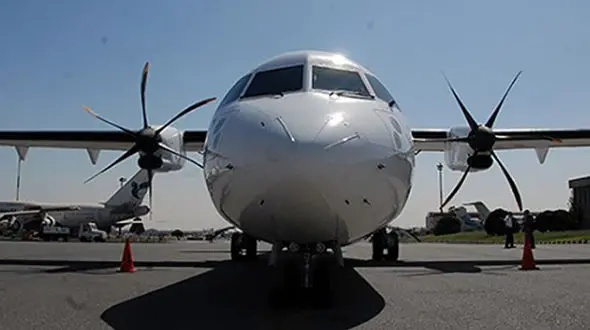 حادثه هولناک برای  هواپیما در آسمان فرودگاه مهرآباد 