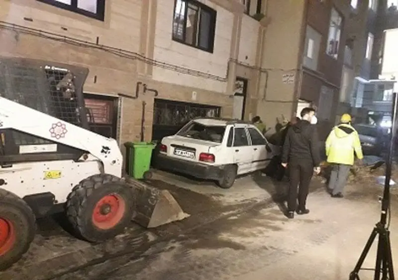 اتش در خیابان کمیل
