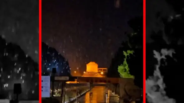 فیلم نخستین بارش برف سال در پاسارگاد