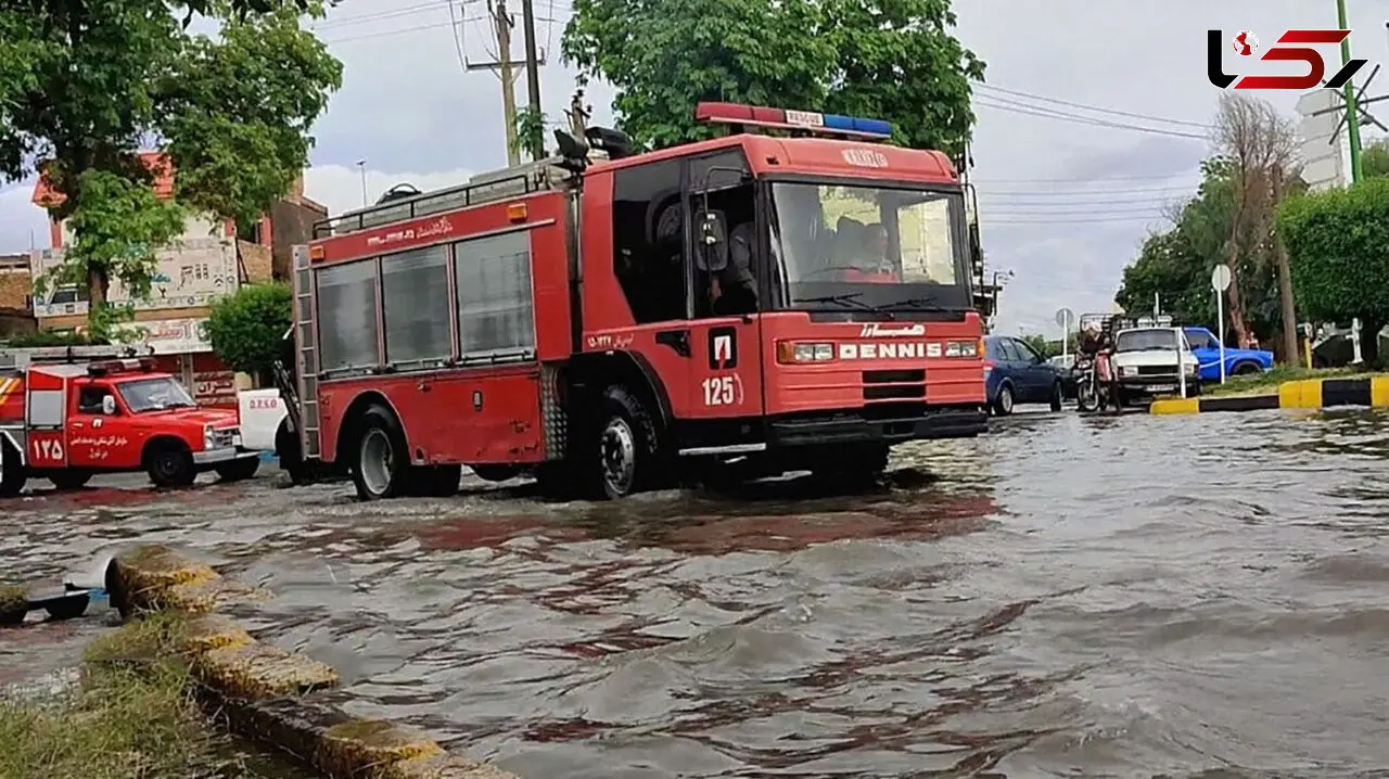 وقوع ۵۷ حادثه در اهواز بر اثر بارندگی