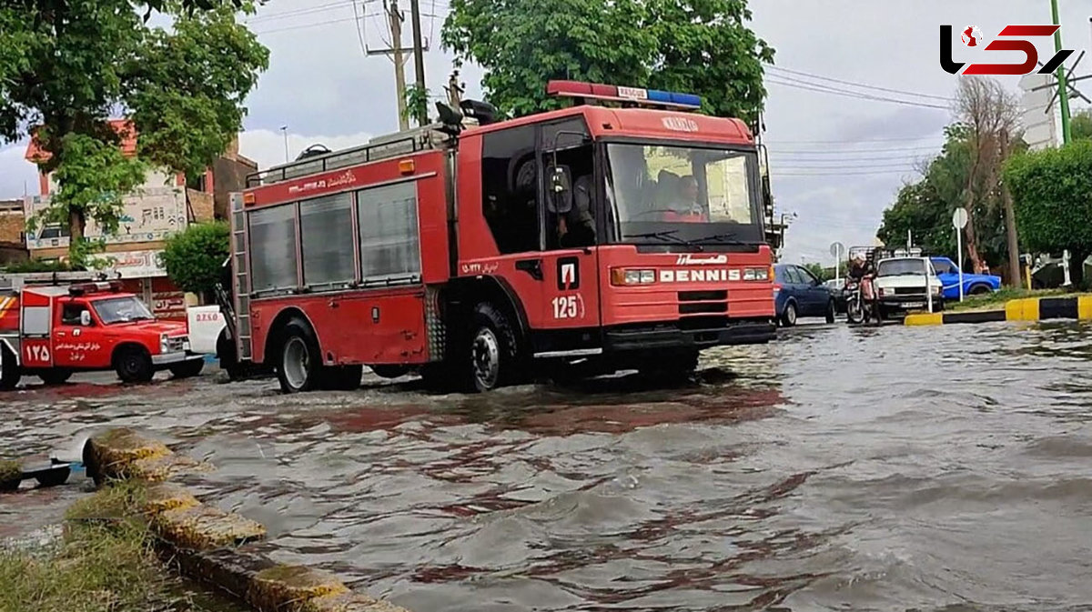 وقوع ۵۷ حادثه در اهواز بر اثر بارندگی