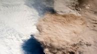 فوران یک آتش‌فشان زیرا ذره بین ناسا + تصاویر