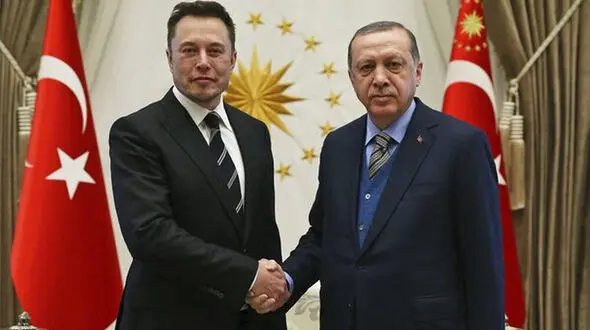 ایلان ماسک با پسرش به دیدار اردوغان رفت + فیلم