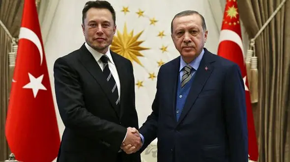 ایلان ماسک با پسرش به دیدار اردوغان رفت + فیلم