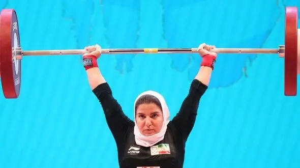 نخستین وزنه بردار زن ایران در مسابقات جهانی