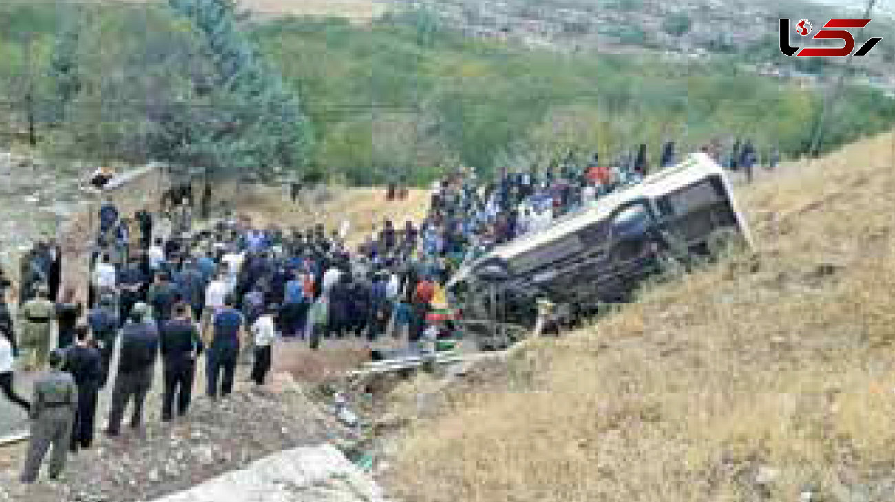 علت عجیب سقوط مرگبار مینی بوس به دره در پاوه! + عکس 