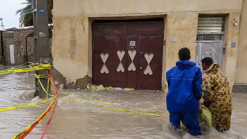 سیل و آبگرفتگی در هرمزگان و جزیره قشم