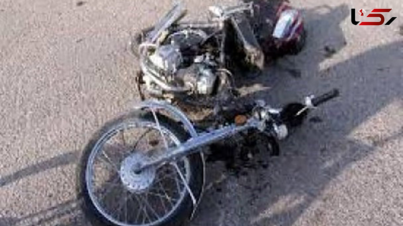 تصادف مرگبار موتور و پژو با یک کشته در جاده مهر