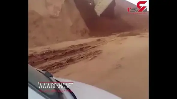 لحظه سقوط وحشتناک کامیون از بالای کوه + فیلم