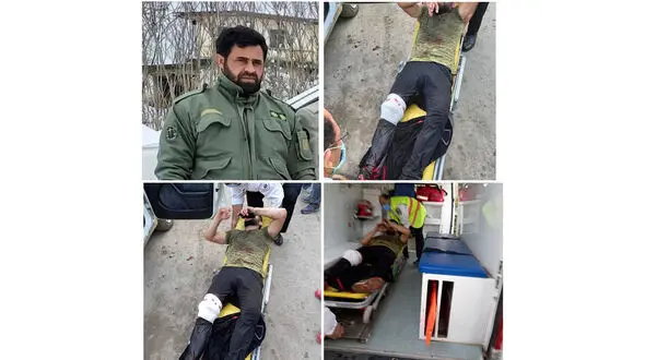  عکس / حمله هولناک با سلاح سرد به محیط بان گیلانی