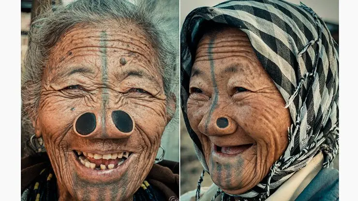 زشت‌ترین زنان دنیا کجا زندگی می کنند ؟ / بینی های عجیب و تتوهای صورت+ عکس ها و علت این لقب