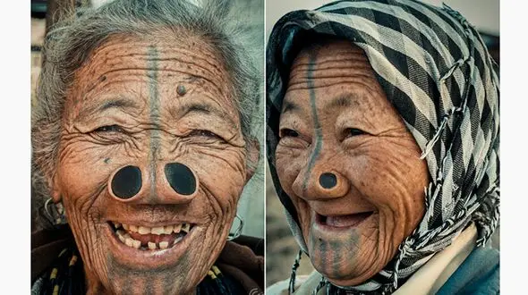 زشت‌ترین زنان دنیا  کجا زندگی می کنند ؟ / بینی های عجیب و تتوهای صورت+ عکس ها و علت این لقب