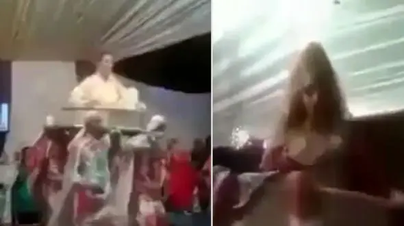 اتفاقی که مایه شرمساری عروس جوان در جشن عروسی اش شد + فیلم و عکس