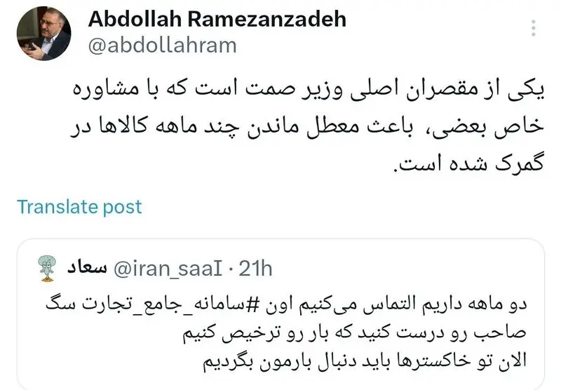 وزیر صمت