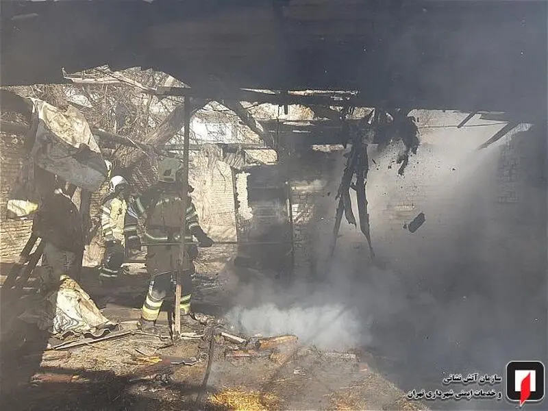 اتاقک نگهبانی باغی در شهر ری آتش گرفت 