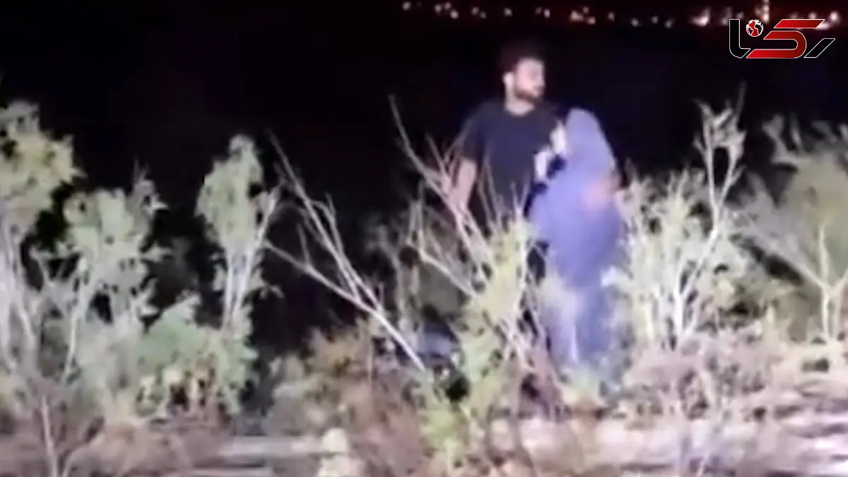 فیلم لحظه نجات زن و شوهر جوان از مرگ در سیلاب رودخانه بندرلنگه