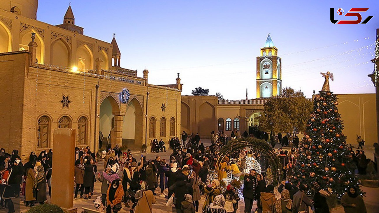 ببینید / حال و هوای کلیسای وانک اصفهان در آستانه کریسمس + فیلم 