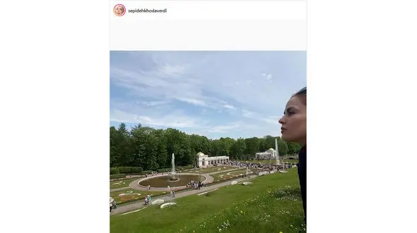 ادامه روسیه گردی های  خانم بازیگر قبل از شروع جام جهانی