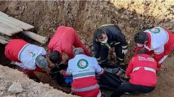 زنده به گور شدن 2 مرد مشهدی در خوشاب + عکس 