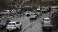 ترافیک سنگین در هراز و باران در برخی جاده‌ها / کندوان یک‌طرفه می‌شود
