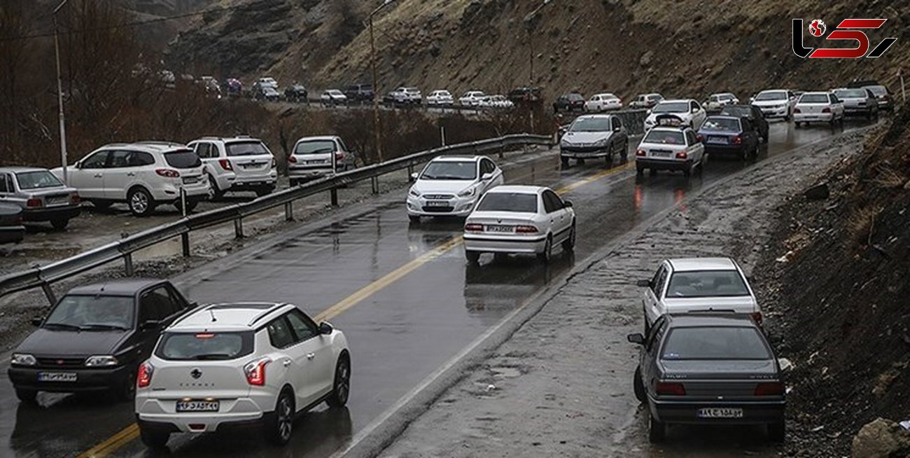 ترافیک سنگین در هراز و باران در برخی جاده‌ها / کندوان یک‌طرفه می‌شود