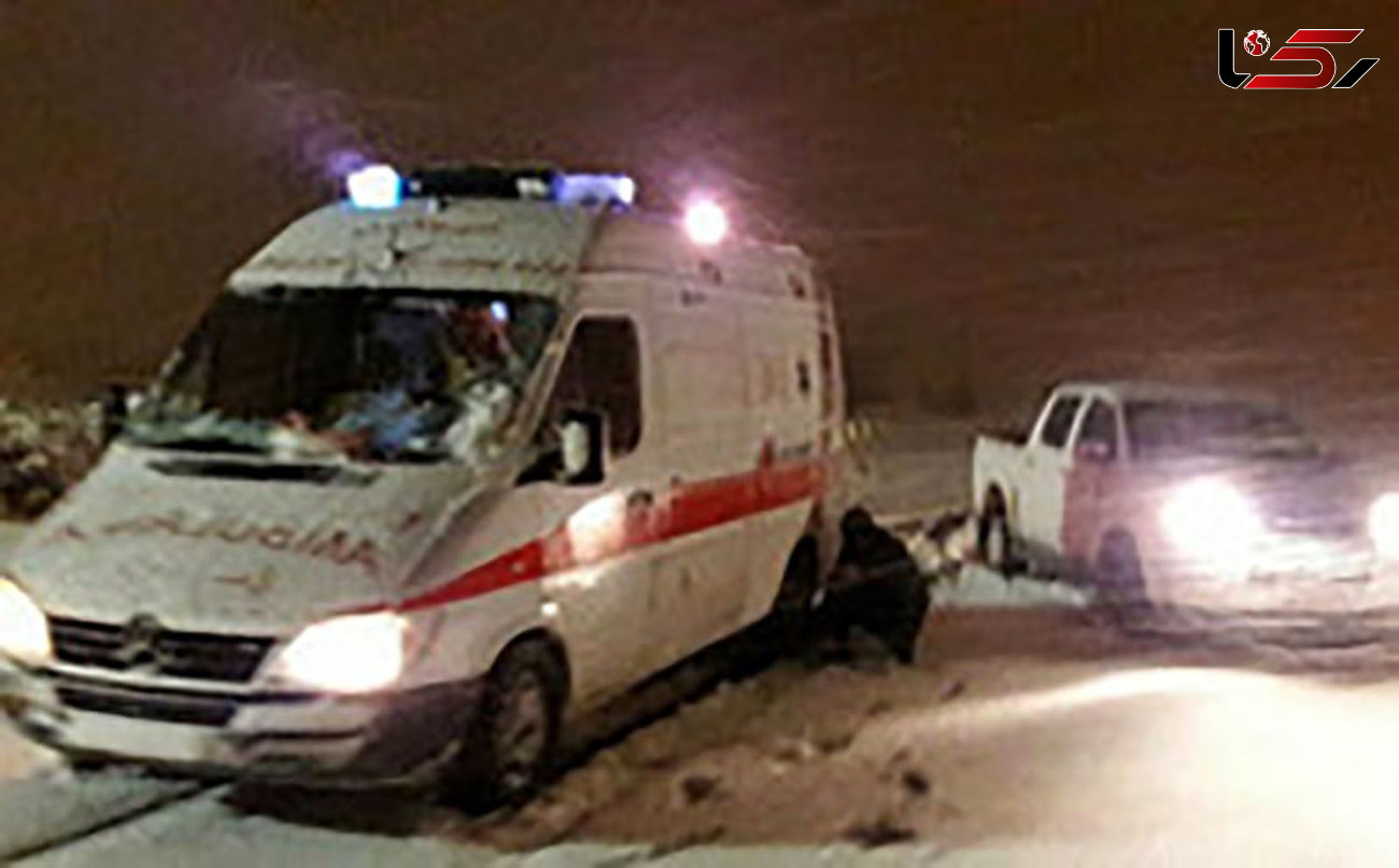 تلاش شدید نیروهای امدادی برای نجات مادر باردار در برف / در آذربایجان شرقی رخ داد