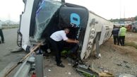 اسامی مصدومان حادثه واژگونی اتوبوس در شاهرود اعلام شد + عکس 