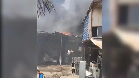 فیلم آتش سوزی هولناک در محل بازیافت زباله ها در آبادان + عکس و جزییات