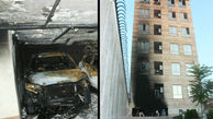 آتش سوزی صبحگاهی ساختمان ١٢ واحدی در شهرک ولیعصر +فیلم ، عکس و صوت
