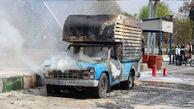 وحشتناکترین عکس ها از آتش گرفتن یک خودرو در تهران + جزییات