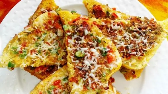 نان  تست و تخم مرغ با عطر پونه کوهی/پخت غذا در سه سوت