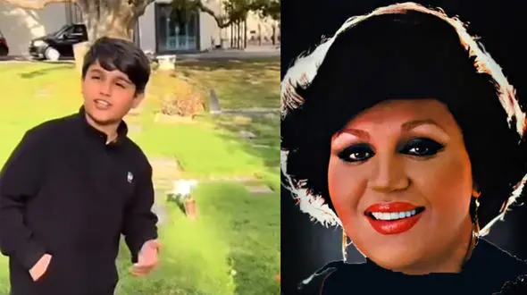 فیلم آواز باشکوه نوه هایده سر مزار مادربزرگ خوش صدایش ! / سلام سلام همگی سلام ای زندگی سلام !