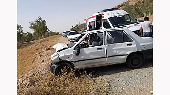 تصادف مرگبار پراید در گرمی 