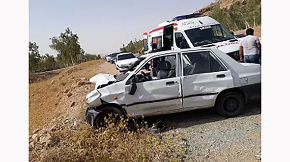 تصادف مرگبار پراید در گرمی 