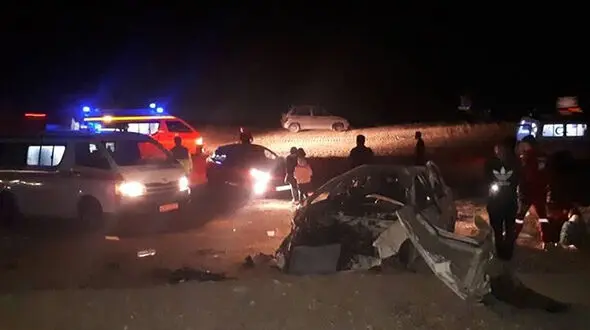 امداد رسانی اورژانس ۱۱۵ به ۶ مصدوم انحراف از جاده خودروی سواری در  شادگان