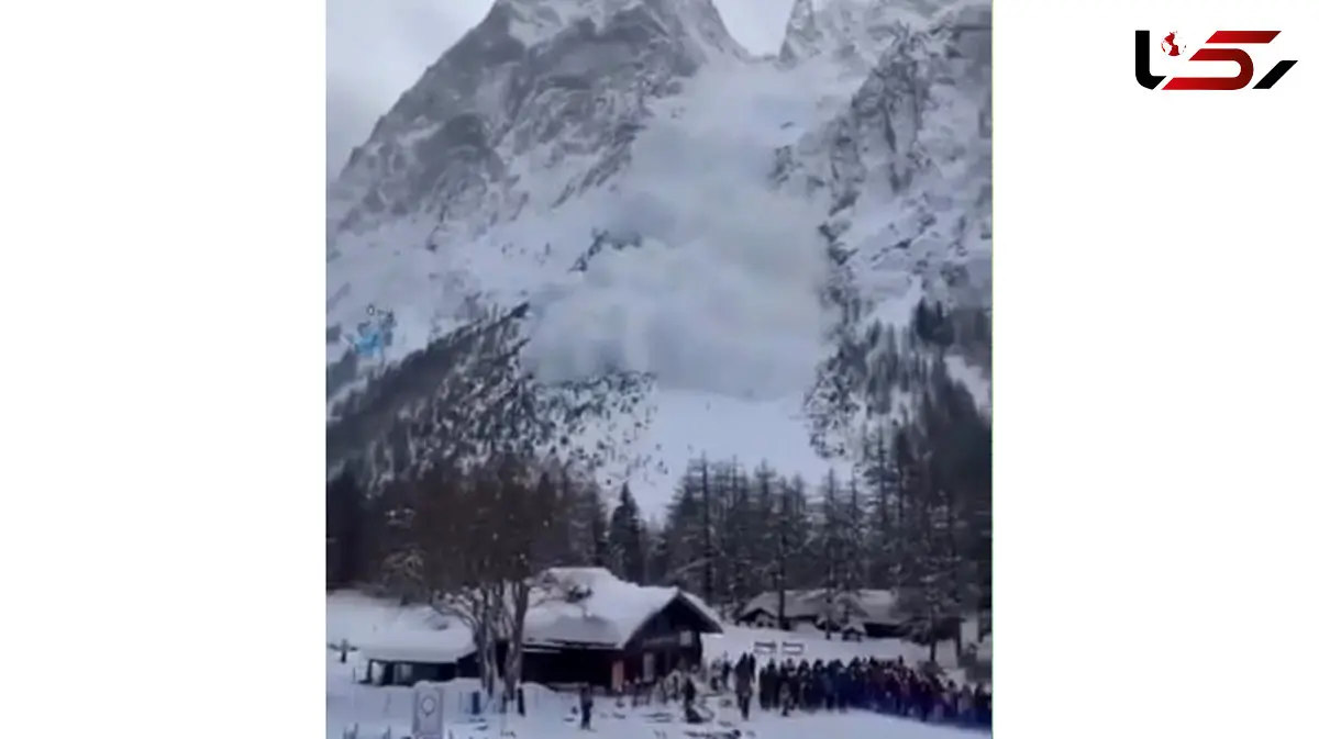 فیلم سقوط مرگبار بهمن در پیست اسکی ایتالیا؛ ۳ نفر جان باختند